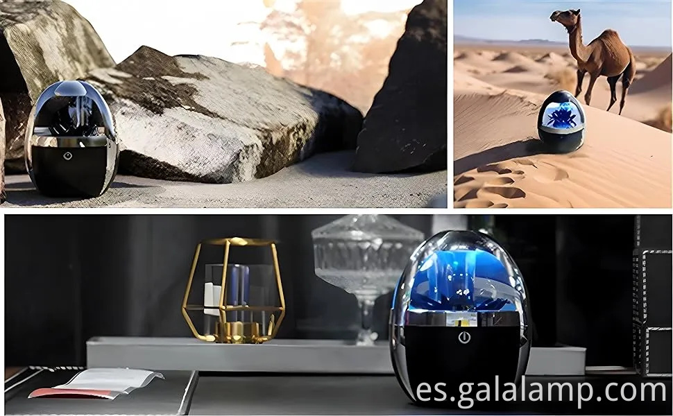 Altavoz dinámico de fluido magnético: iluminado por lámpara de fluido magnético